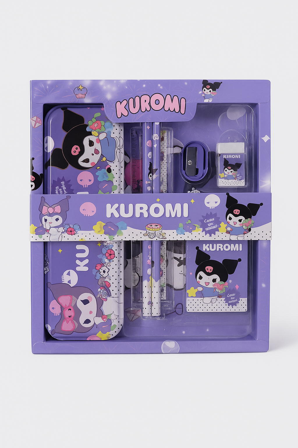 ZQBIEE Cute Character Stationery Gift Set Toy Themed Stationery Set for Kids–6Pcs of School Kit KRM