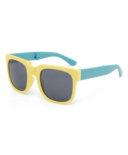 ZQBIEE Foldable Kids Sunglass with Round Case and New Pocket Sunglass for Kids