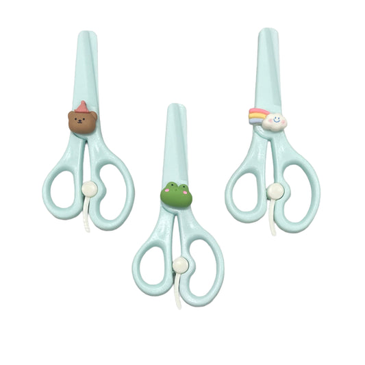 ZQBIEE Plastic Scissors for Kids (Pack of 3)