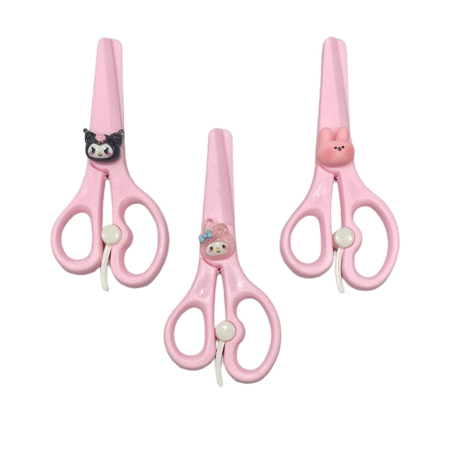 ZQBIEE Plastic Scissors for Kids (Pack of 3)