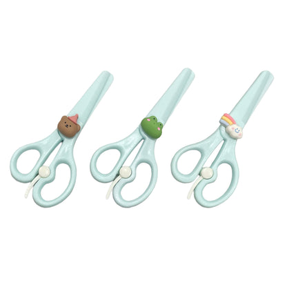 ZQBIEE Plastic Scissors for Kids (Pack of 3)