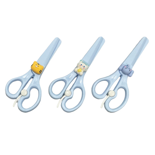 ZQBIEE Plastic Scissors for Kids (Pack of 3)