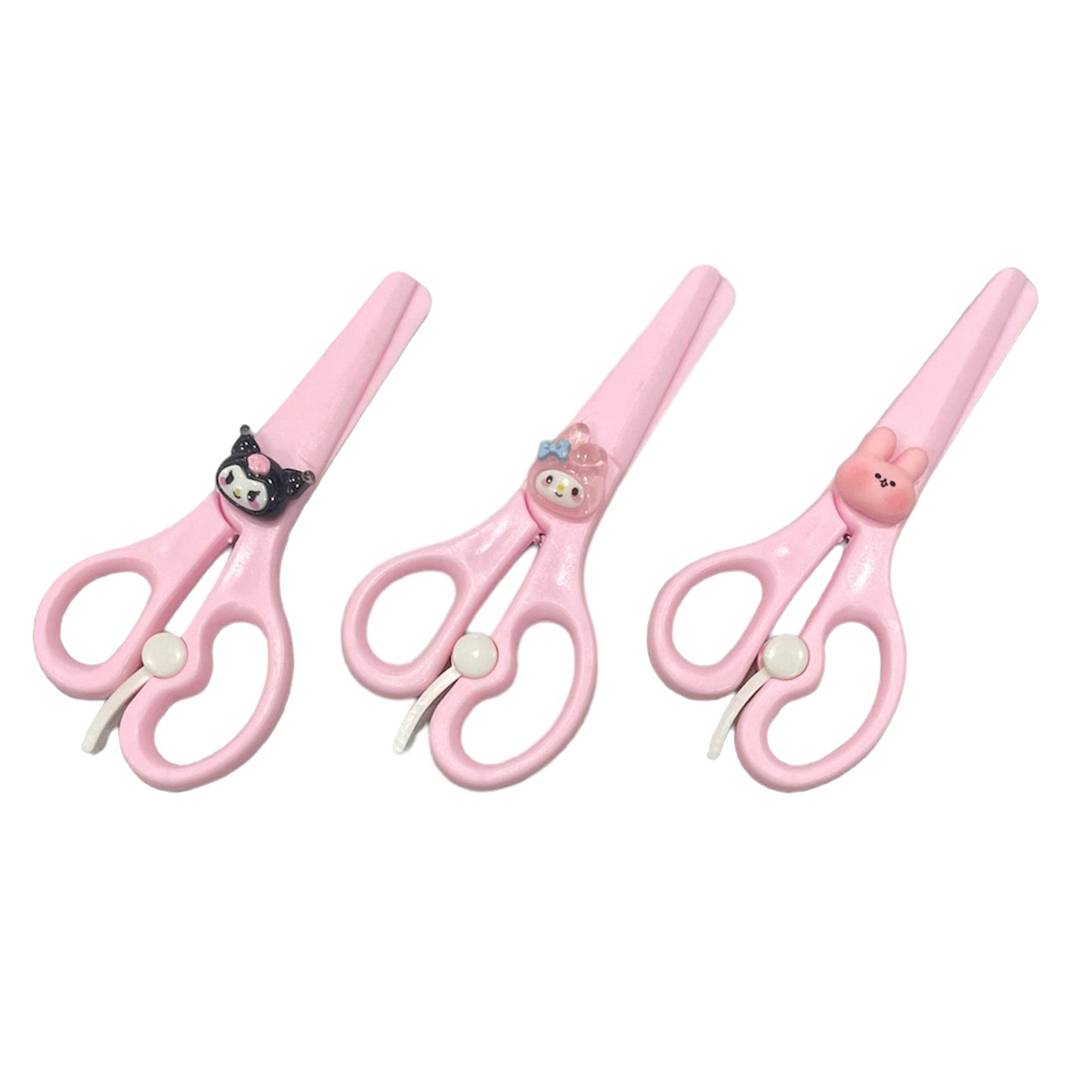 ZQBIEE Plastic Scissors for Kids (Pack of 3)