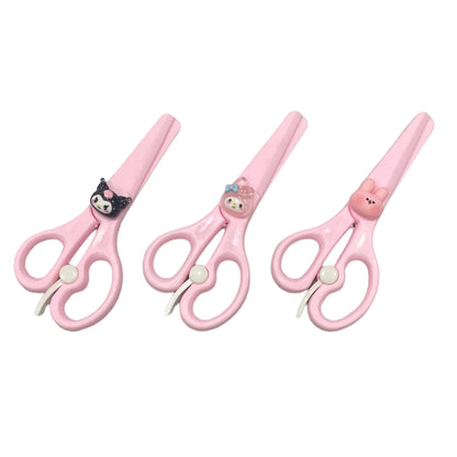 ZQBIEE Plastic Scissors for Kids (Pack of 3)