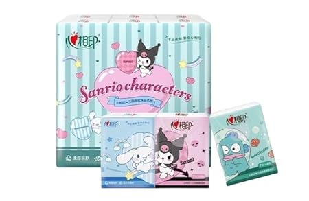 ZQBIEE Pocket Tissue Paper (Pack of 12pcs, 7 Pulls Per Pack, 84 Sheets, 4 Ply)