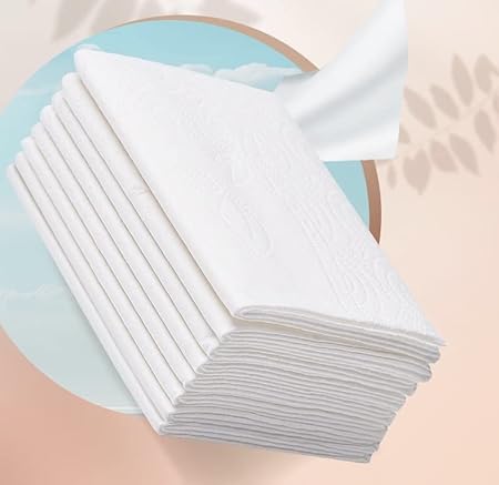 ZQBIEE Pocket Tissue Papers (3 Ply, 8 Pulls Per Pack) | Pack of 10