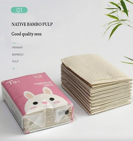 ZQBIEE Tissue Papers (3 Ply, 8 Pulls Per Pack) | Pack of 20 Brown