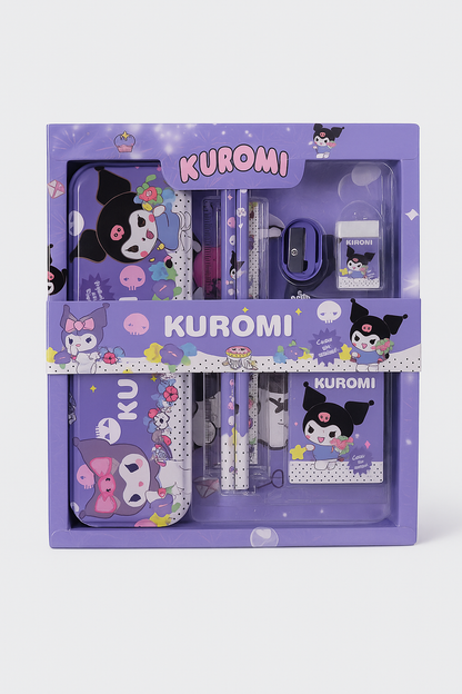 ZQBIEE Cute Character Stationery Gift Set Toy Themed Stationery Set for Kids–6Pcs of School Kit KRM