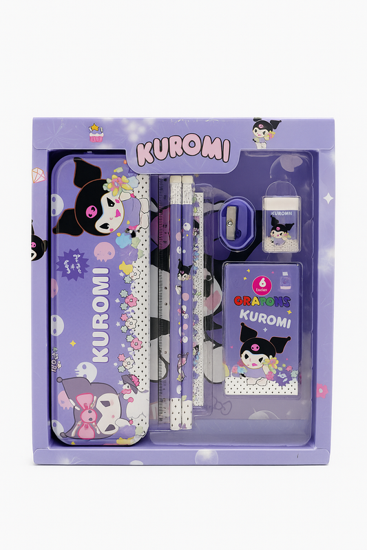 ZQBIEE Cute Character Stationery Gift Set Toy Themed Stationery Set for Kids–6Pcs of School Kit KRM