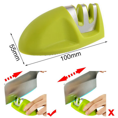ZQBIEE 2-Stage Knife Sharpener – Coarse & Fine Sharpening Slots