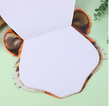 White product with feather-like design on a light green background
