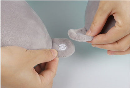 ZQBIEE Magical Unicorn Travel Neck Pillow (Grey)