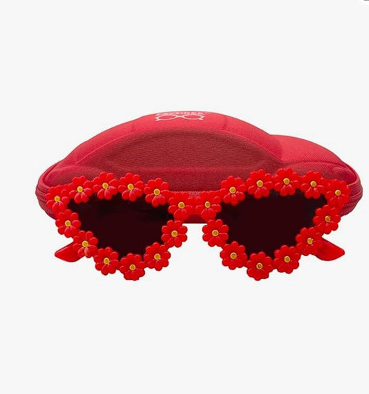 ZQBIEE Floral Daisy Frame Sunglasses – Retro Festival Eyewear