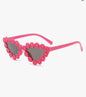 ZQBIEE Floral Daisy Frame Sunglasses Retro Festival Pink Eyewear