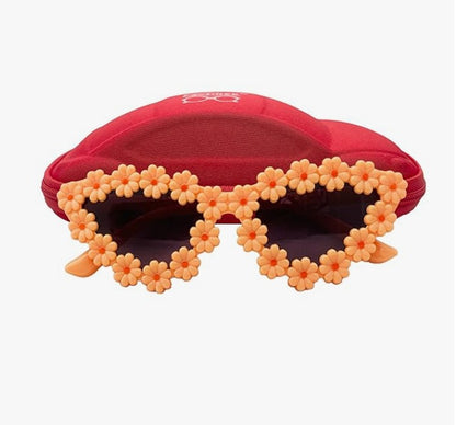 ZQBIEE Floral Daisy Frame Sunglasses – Retro Festival Eyewear