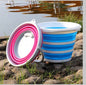 ZQBIEE Round Foldable Silicone Bucket – Multi-Purpose Home & Garden or Fishing