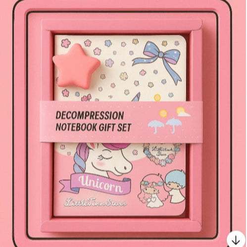 ZQBIEE Decompression Unicorn Notebook Gift Set