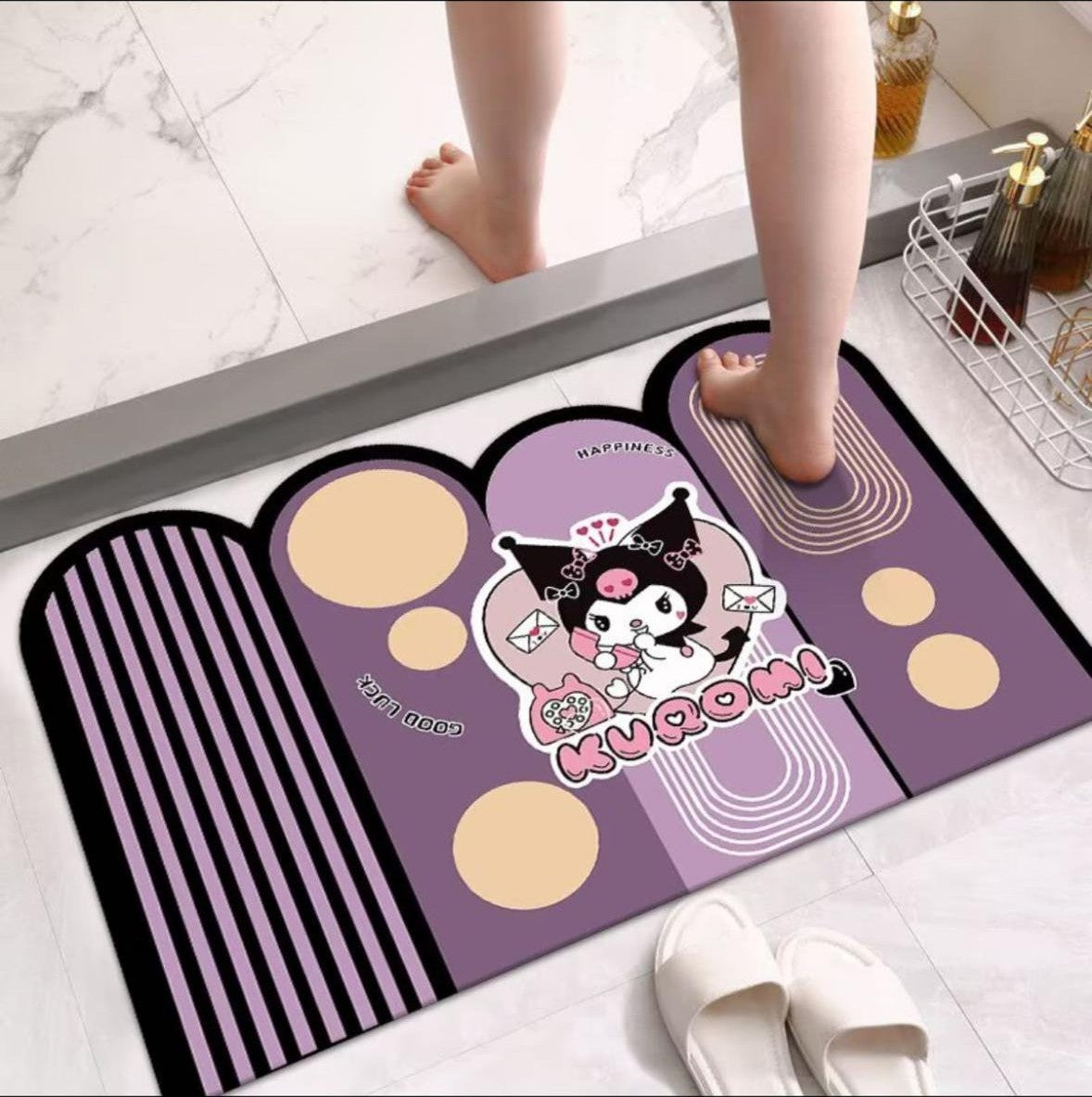 ZQBIEE Doormat Non-Slip Rubber Bathroom Mat – Anti-Skid KRM