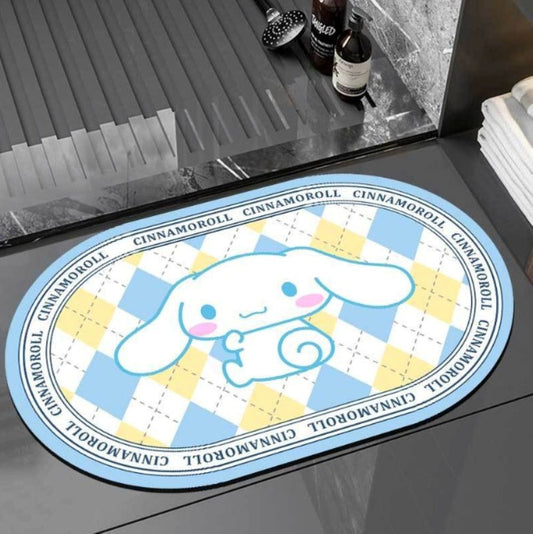 ZQBIEE Sanrio Doormat Non-Slip Rubber Bathroom Mat – Anti-Skid CNMR