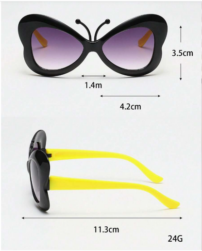 ZQBIEE Butterfly-Inspired Kids Sunglasses